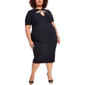 Elegant Black Midi Dress